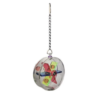 Avian Care boredom breakers ~FORAGING WHEEL~ puzzle enrichment hanging bird toy