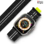 【RINGKE】APPLE WATCH 49 / 45 / 44 / 42MM SPORTS AIR LOOP 透氣運動錶帶 黑 白 橄欖(REARTH 尼龍 錶環)