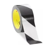 3M Safety Stripe 5700 Vinyl Tape: Black & White, 2" Wide x 36 Yards Long: 1 Roll