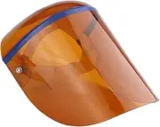 KiBcsLic Universal Face Shield with Adjustable Strap for Enhanced Protection, brown