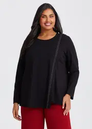 [TS] Taking Shape Ponte Evelyn Top Size 16 in - Plus Size Women's Clothing