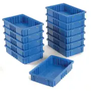 Quantum DG92035BL Plastic Dividable Grid Container 16-1/2"L x 10-7/8"W x 3-1/2"H