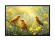 Spring Birds Framed Print Fine Art Poster Print