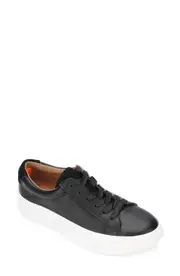 GENTLE SOULS BY KENNETH COLE Gentle Souls Signature Rosette Sneaker in Black Leather at Nordstrom, Size 8