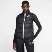 NIKE NSW Sportswear Women's Gilet Windrunner Vest Down Fill Reversible Warm Zip