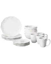 American Atelier Bianca Mistletoe 16pc Dinnerware Set