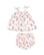 Angel Dear Girls' Ruffled Top & Bloomer Set - Baby