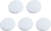 Efbock Silicon Wall Protectors Self Adhesive Door Handle Bumper Guard Stopper Rubber Stop (White 5pcs)
