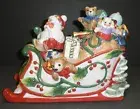 Fitz and Floyd Santa's Flight Cookie Jar- New in Box -2058/607