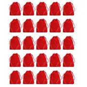 50Pcs Velvet Drawstring Bags 2.76x3.54 Inch Gift Bags Jewelry Pouches Xmas Red