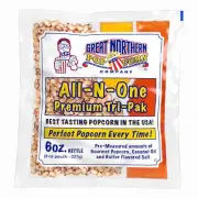 Case of 12 Popcorn Packs - All-In-One Kit with 6-Ounces of Pre-Measured Kerne...