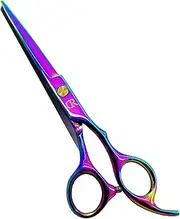 Professional Hair Cutting Shears,6 Inch Barber hair Cutting Scissors Sharp Blades Hairdresser Haircut For Women/Men/kids 420c Stainless Steel Rainbow Color