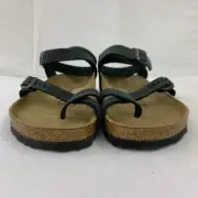 Birkenstock New with Box Yara Black Oiled Leather Narrow Width - Select Size