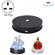 30cm Electric Rotating Turntable Display Stand LED Light Video Shooting Props Tu