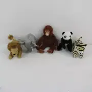 Ikea Mini Djungelskog Lion Elephant Monkey Panda Tiger Plush Stuffed Animal Toy
