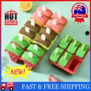 4/6 Cells Fruit Moulds Ice Cream Mold Icy Pole Jelly Pop Popsicle Maker Mould HI