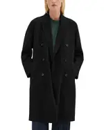 Theory Double Breasted Coat in Double Face Wool & Cashmere