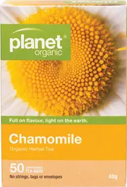 Planet Organic Herbal Tea Bags Chamomile 50pk