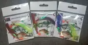 3x 60lb Kingfish & Snapper Hand Twisted Paternoster Flasher rigs, 2x 6/0 hooks