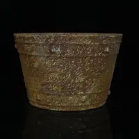 在飛比找Yahoo!奇摩拍賣優惠-宋代汝窯銅錢款花盆（11.8×18.1cm）20024519