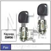 Nice Door Lock Barrel - Pair, NDL122F