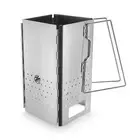 Folding Charcoal Chimney Starter Stainless Steel BBQ Charcoal Grill W6P2