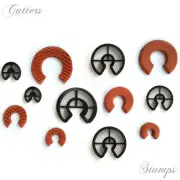 Semicircle Clay Cutter Set of 6 | Polymer Clay Cutter | Earring clay cutter |