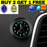 Mini Glow Small Clock Quartz Analog Watch Luminous Stick-on Car Motorcycle