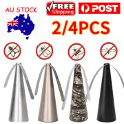2/4X Automatic Fly Trap Fly Repellent Fan Keep Bugs Away From Food Home Outdoor