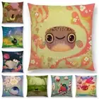 Super Cute Cartoon Animals Pufferfish Cushion Cover Lovely Bird Sweet Interestin