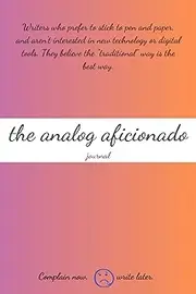 The Analog Aficionado Journal: 6x9 Writer Notebook with 150 Lined Pages for Writers and Artists