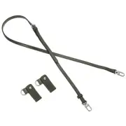 Adjustable Leather Shoulder Strap Purse Straps with Silver Clasp Green