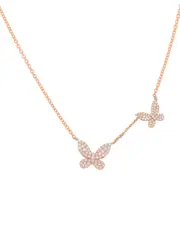 Diana M. 14K Rose Gold 0.33 ct. tw. Diamond Necklace