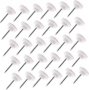 COHEALI 100pcs Reflective Tacks Trail Marking Tacks Glow Reflective Markers Thumb Nails for Hunting Hiking Camping Tree Stand Orange