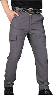 [Ctreela] Men's Military Tactical Hiking Pants Quick Dry Outdoor Travel Fishing Camping Trousers Water-Resistant Work Pants