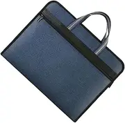 GETAJGHSD Document Pouch Zippered File Tote for Business Multi Organizer with Ergonomic Handle Professional Document Holder for Travel Work and Daily Use