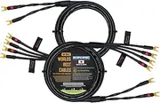 1.5 Meter - Canare 4S11 – Audiophile Grade - HiFi Star-Quad Bi-Wire Speaker Cable Pair with Eminence Gold Spade Connectors