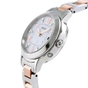 【日本原裝正品】 SEIKO 精工錶 LUKIA鈦金屬女錶 SSQW037 光動能電波腕錶 玫瑰金色帶鑽石 日本製造