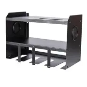 4-Bay Steel Power Tool Holder and Organizer Storage Rack and Shelf