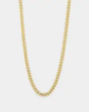 [House Of Auric] House Of Auric 5mm Cuban Link Chain 18k Gold Vermeil - Size 18 18 18K Gold Vermei