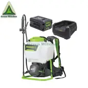 Greenworks Electric 60V 70PSI Backpack Sprayer 15L Kit W/ 2.0Ah Battery&Charger