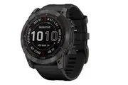 Garmin Fenix 7X Sapphire Solar Smart Sports Watch (Carbon Grey DLC Titanium with Black Band, 51mm)