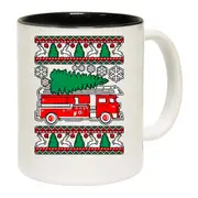 Fire Fighter Engine Christmas Xmas Mug Cup