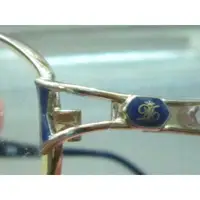 在飛比找蝦皮購物優惠-倫敦DAKS金色金屬全框精緻花草時尚女眼鏡框/鏡架非國製lv