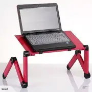 New T6 Flexible portable Laptop Notebook Desk Pink / Black