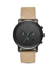 Mvmt Chrono Tan Leather Strap & Gray Dial Chronograph, 45mm