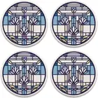 Coasterstone Frank Lloyd Wright Waterlilies Set of 4 Coasters, One Size, Multico