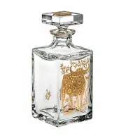 VISTA ALEGRE - Golden Ox - Whisky Decanter - Handmade Crystal