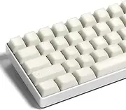GMKWTL XVX White Jade Keycaps, Double Shot PBT Keycap Set with Cherry Profile, 121-Keys Ceramic Keyboard Keycaps Compatibility with ANSI Layout MX Switches Mechanical Keyboard