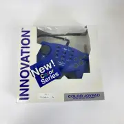 Sega SATURN Turbo CONTROLLER White Blue Joy pad Innovation Explorer 8 Button